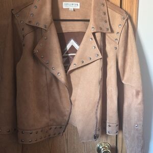 Idyllwind Tan Studded Leather Jacket